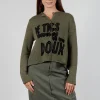 Cardigan with Motif in Camp Print