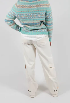Cargo Pants in White Swan