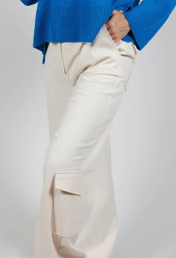 Cargo Pants in White Swan
