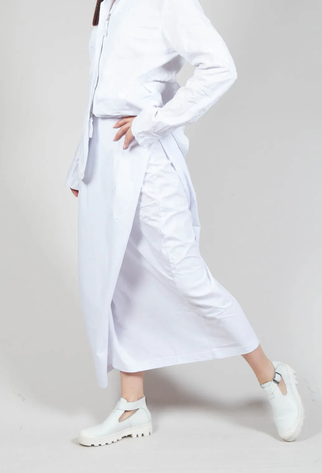 Cargo Skirt in White