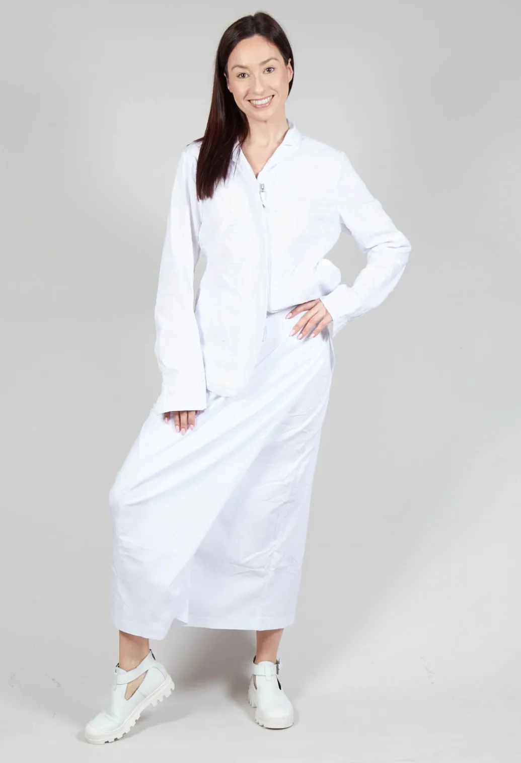 Cargo Skirt in White