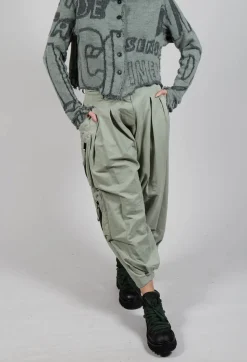 Cargo Style Balloon Trousers in Defender