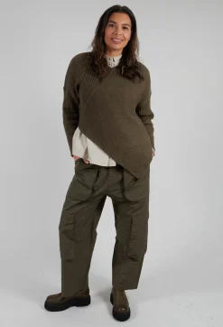 Cargo Style Trousers in Khaki