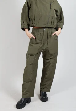 Cargo Style Trousers in Khaki