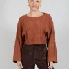 Carignan Cropped Jumper in Camel