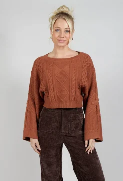 Carignan Cropped Jumper in Camel