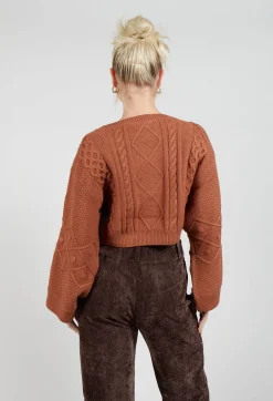 Carignan Cropped Jumper in Camel
