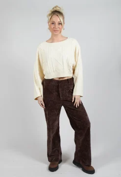 Carignan Cropped Jumper in Ecru