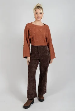 Carignan Cropped Jumper in Camel