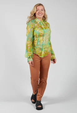 Carnival Shirt in Verde / Giallo / Rosa
