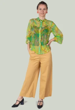 Carnival Shirt in Verde / Giallo / Rosa