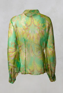 Carnival Shirt in Verde / Giallo / Rosa