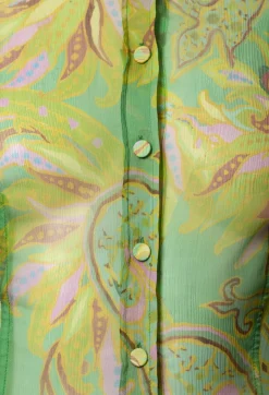 Carnival Shirt in Verde / Giallo / Rosa