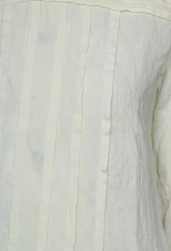 Cary Pleated Shirt in Cream