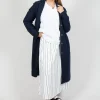 Cashmere Duster Coat in Abiss