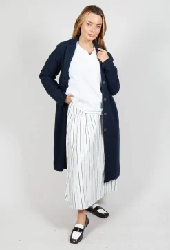 Cashmere Duster Coat in Abiss