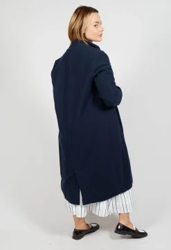 Cashmere Duster Coat in Abiss