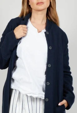 Cashmere Duster Coat in Abiss