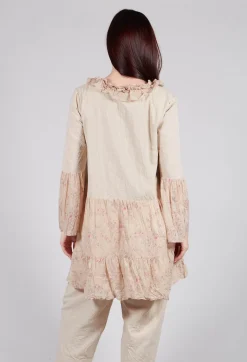 Cassis Blouse in Liberty Beige Print