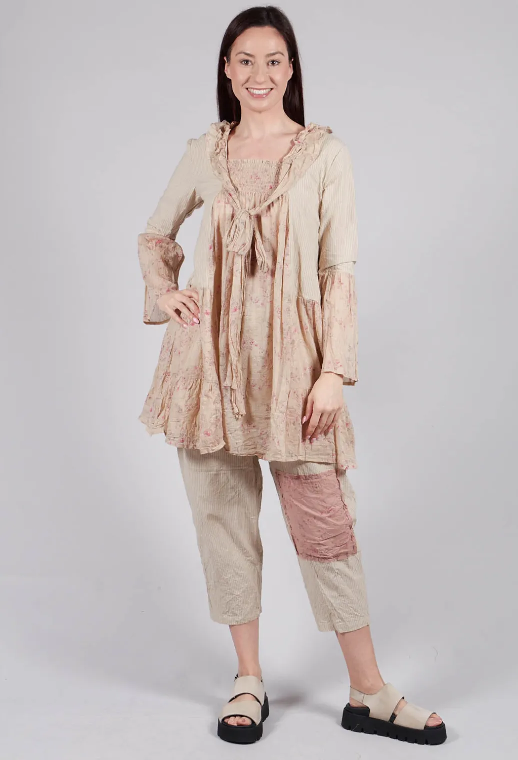 Cassis Blouse in Liberty Beige Print