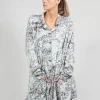 Casual Fit Jacket in Olive Print