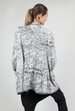 Casual Fit Jacket in Olive Print