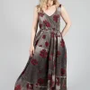 Ceila Printed Jumpsuit in Shitake Flower