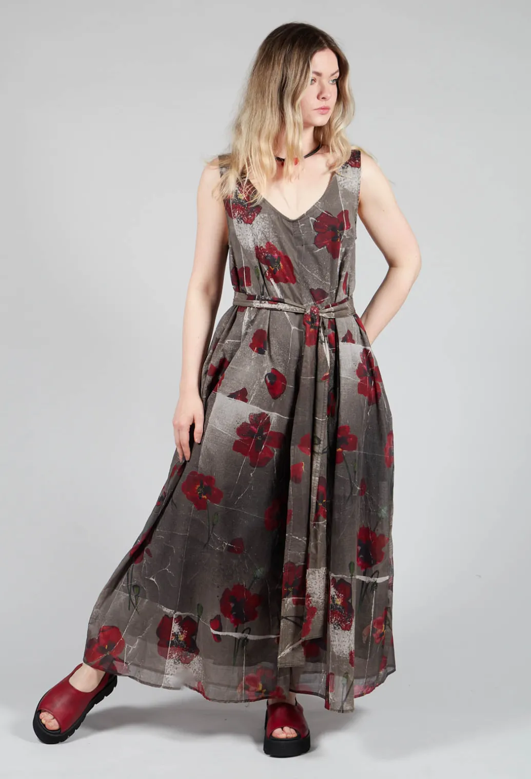 Ceila Printed Jumpsuit in Shitake Flower