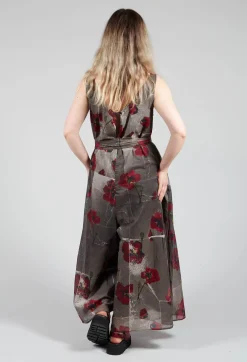 Ceila Printed Jumpsuit in Shitake Flower