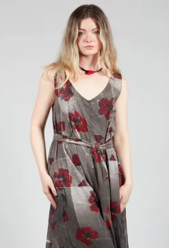 Ceila Printed Jumpsuit in Shitake Flower