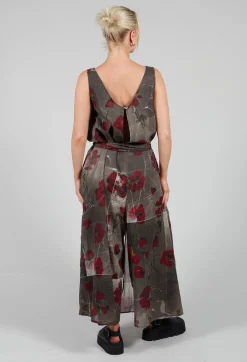 Ceila Printed Jumpsuit in Shitake Flower