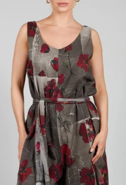 Ceila Printed Jumpsuit in Shitake Flower