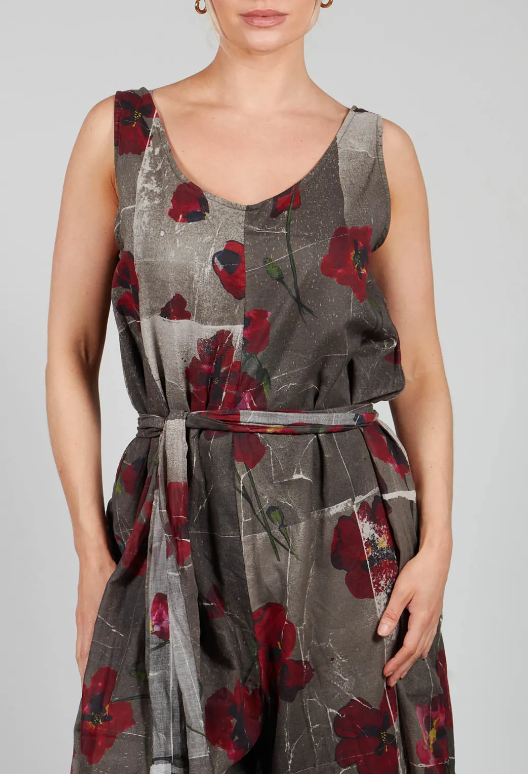 Ceila Printed Jumpsuit in Shitake Flower