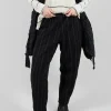 Cervo J Trousers in Nero 31319