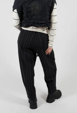 Cervo J Trousers in Nero 31319