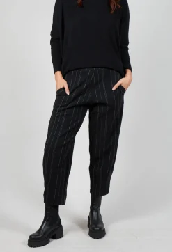 Cervo J Trousers in Nero 31319