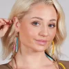 Chain Links Earrings in Multicolour
