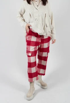 Check Print Trousers in Sunset Check
