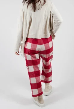 Check Print Trousers in Sunset Check