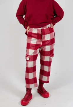 Check Print Trousers in Sunset Check
