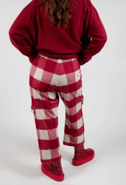 Check Print Trousers in Sunset Check