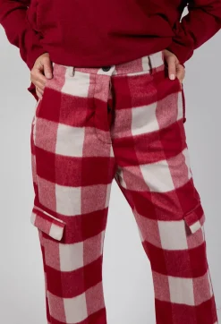 Check Print Trousers in Sunset Check