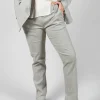 Checked Tailored Trousers in Alga