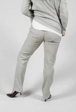 Checked Tailored Trousers in Alga