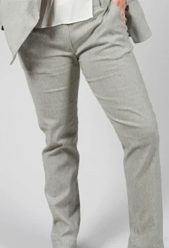 Checked Tailored Trousers in Alga