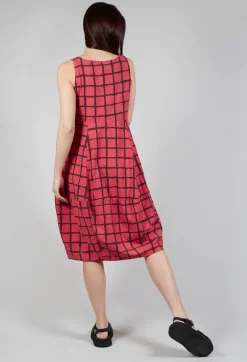 Checkered Vest Top in Chili