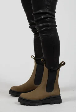 Chelsea Boots in Lizard Green