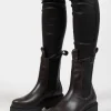 Chelsea Heel Boots in Brown