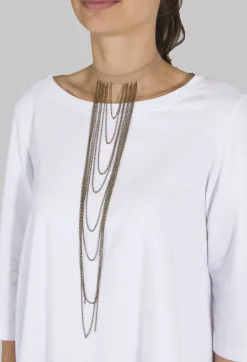 Choker Necklace with Multistrand Chains