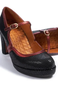 Chunky Heeled Shoes in Negro / Danko / Picasso / Copper